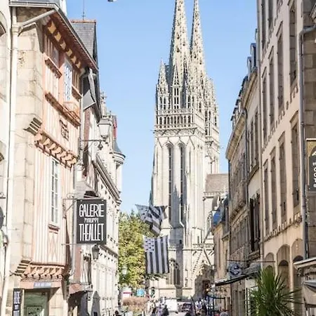 Oo Le Jardin Oo Paisible Equipe Et Bien Place Apartamento Quimper